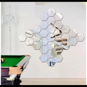 Mirrored wall decals